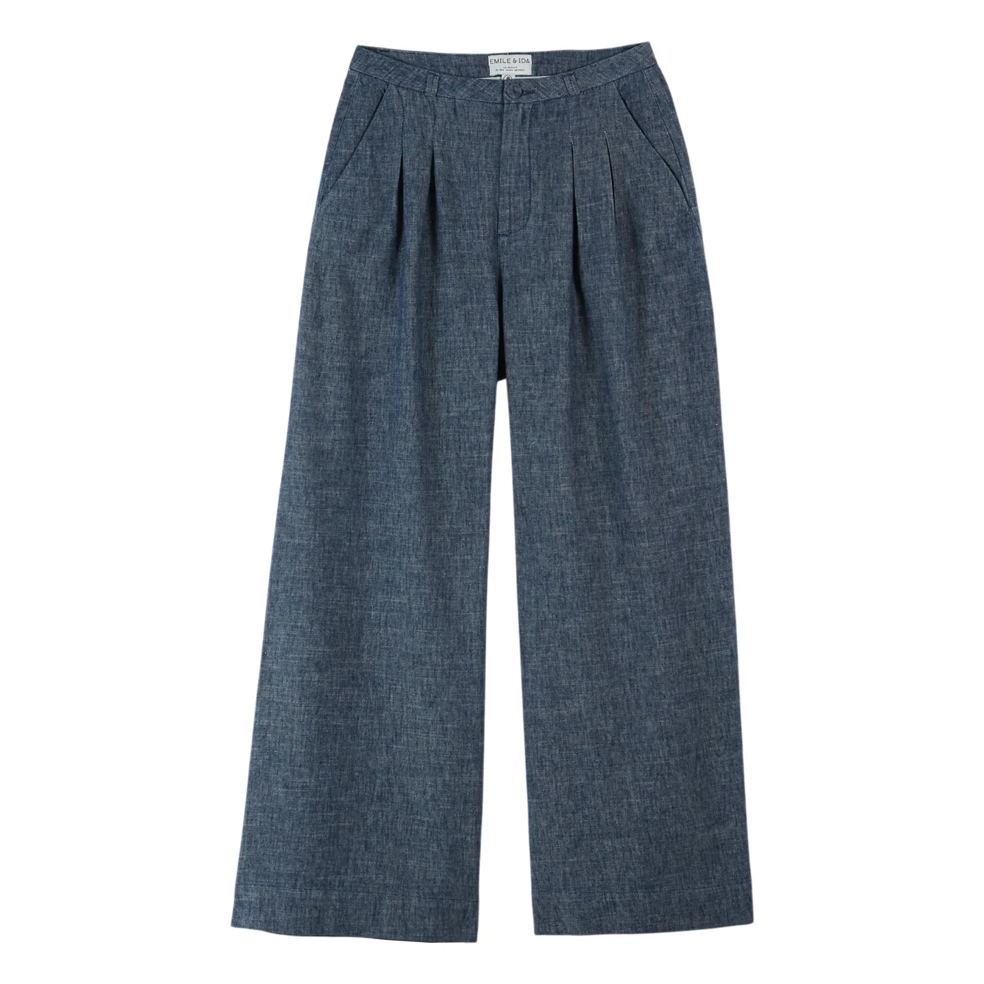 Emile et Ida - Pantalones de lino y algodón | Azul marino