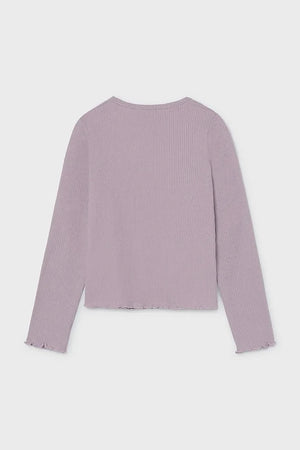 Blusa Mayoral de manga larga de algodón y elastano para niños