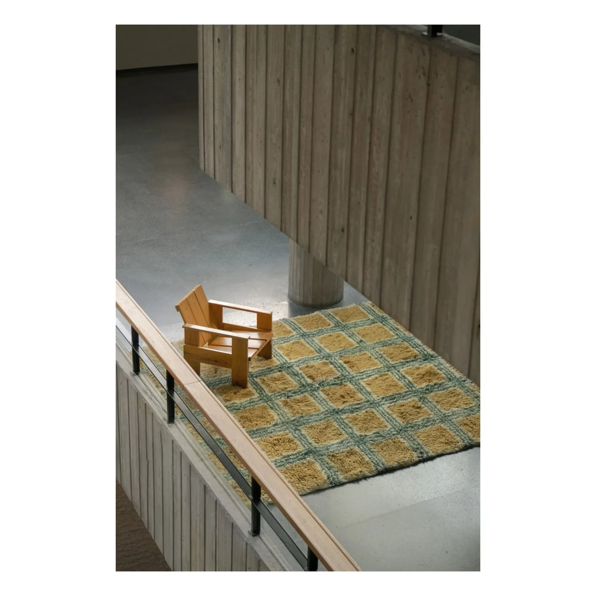 Layered - Alfombra de lana Pergola, Evelina Kroon | Mostaza