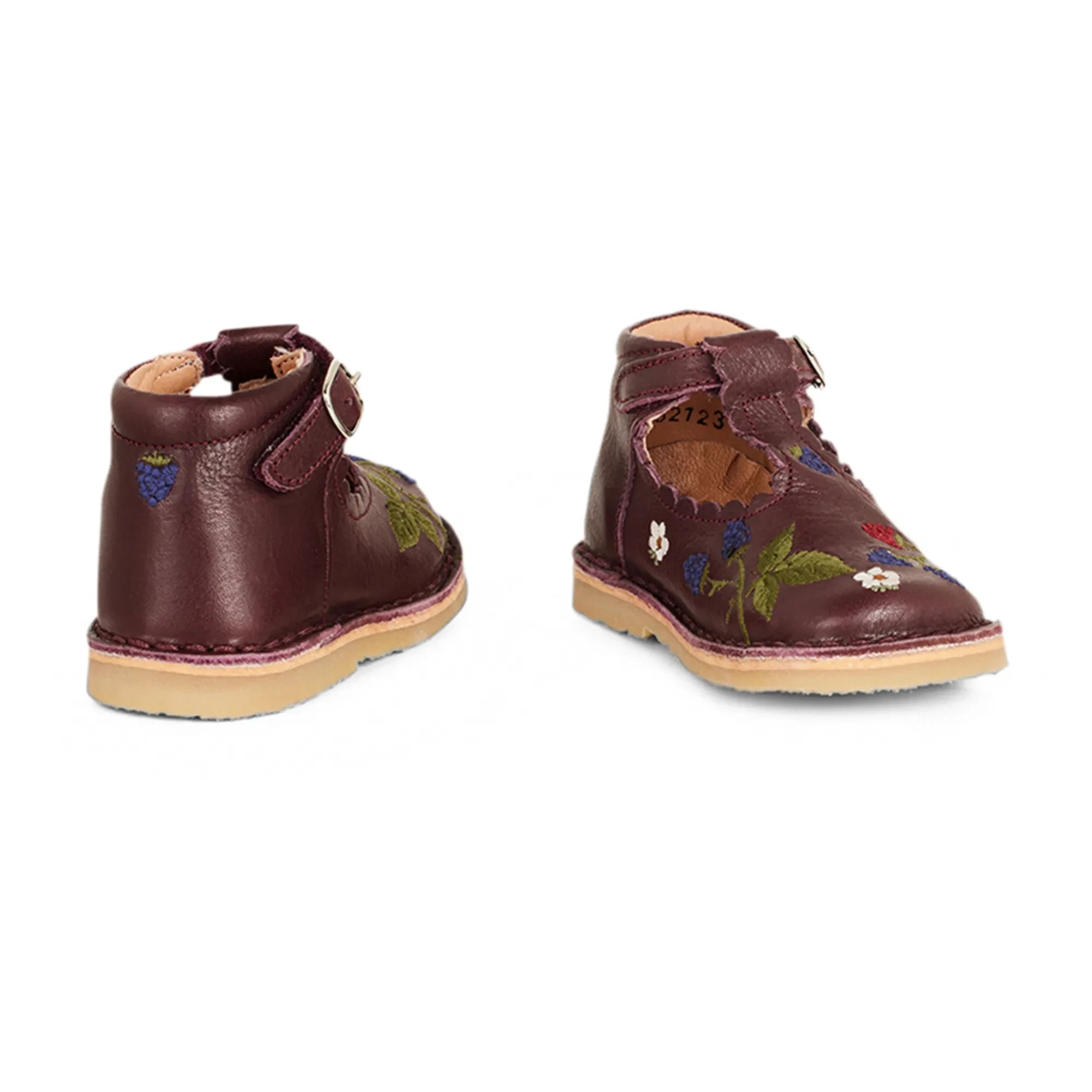Petit Nord - Zapatos T-Bar Para Bebés de Pies Anchos - Colección Uniqua | Ciruela