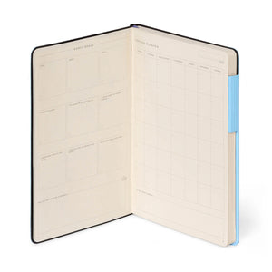 Legami - Agenda de Rayas de Cubierta Suave Monocromática - Mi Agenda