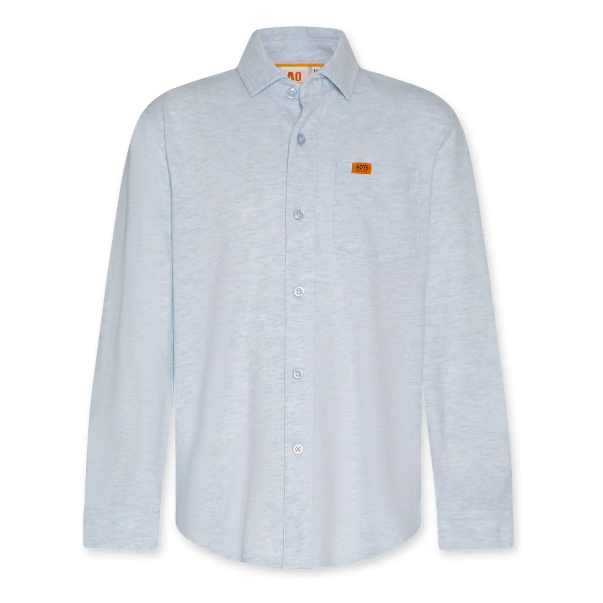 AO76 - Camisa Dan de algodón reciclado | Azul