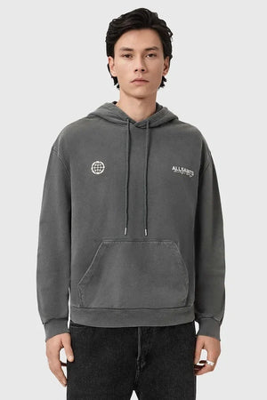 Sudadera AllSaints EMBLEM con Capucha de Algodón para Hombre