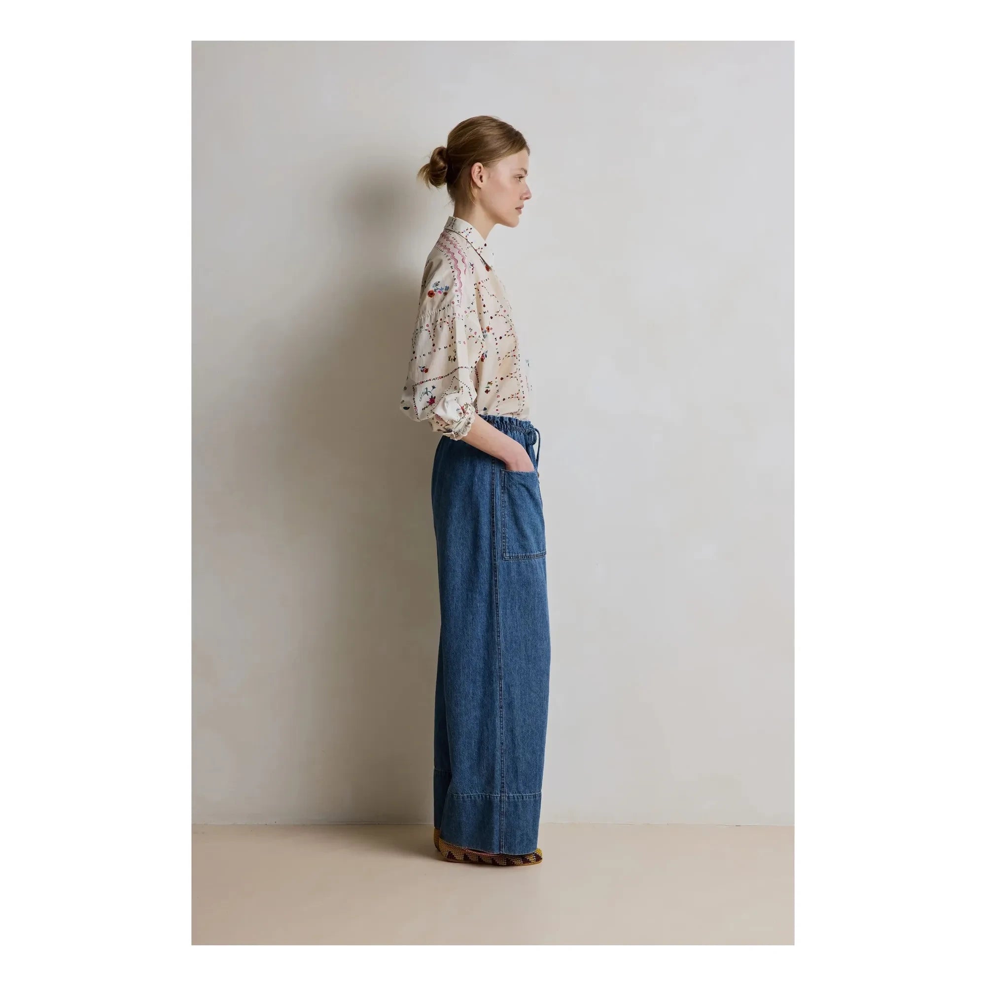 Hod - Babakar Pantalón de Algodón | Azul Marino