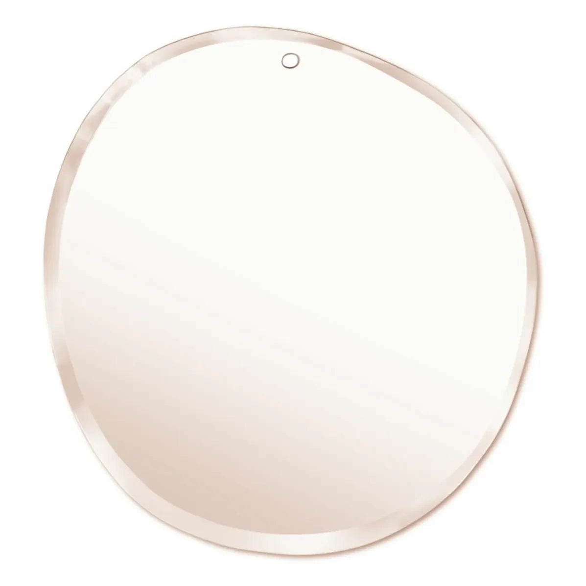 M Nuance - Espejo redondo de borde plano inclinado - 87x67 cm