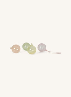 Ferm Living - Adornos de Navidad de Vidrio Pastel - Set de 4