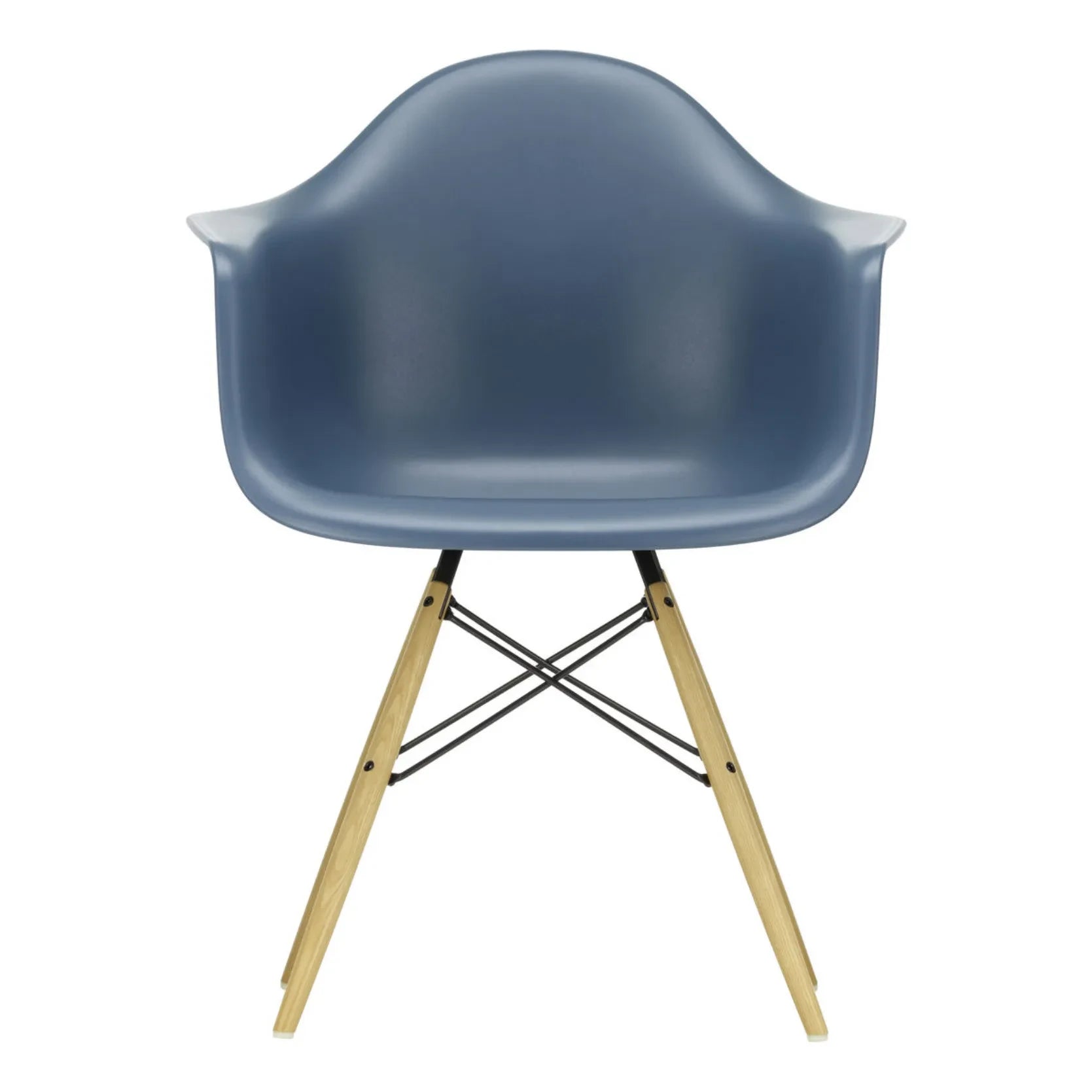 Vitra - Silla DAW - base de arce - Charles & Ray Eames | Azul marino