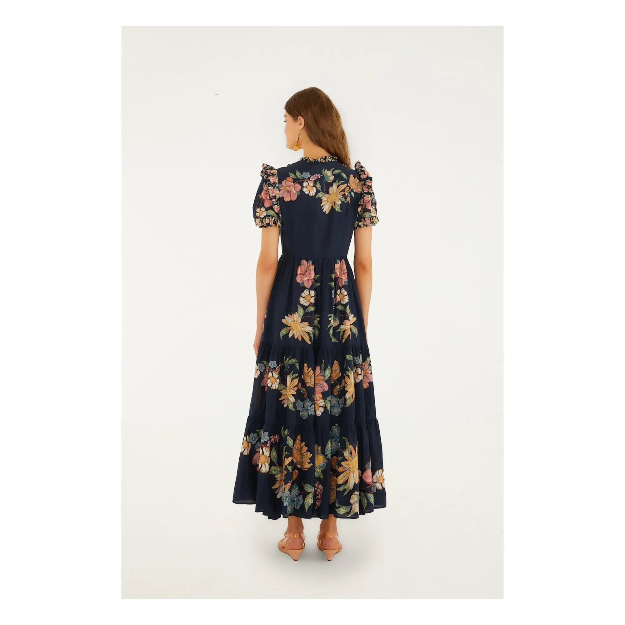 Farm Rio - Vestido Maira | Azul marino