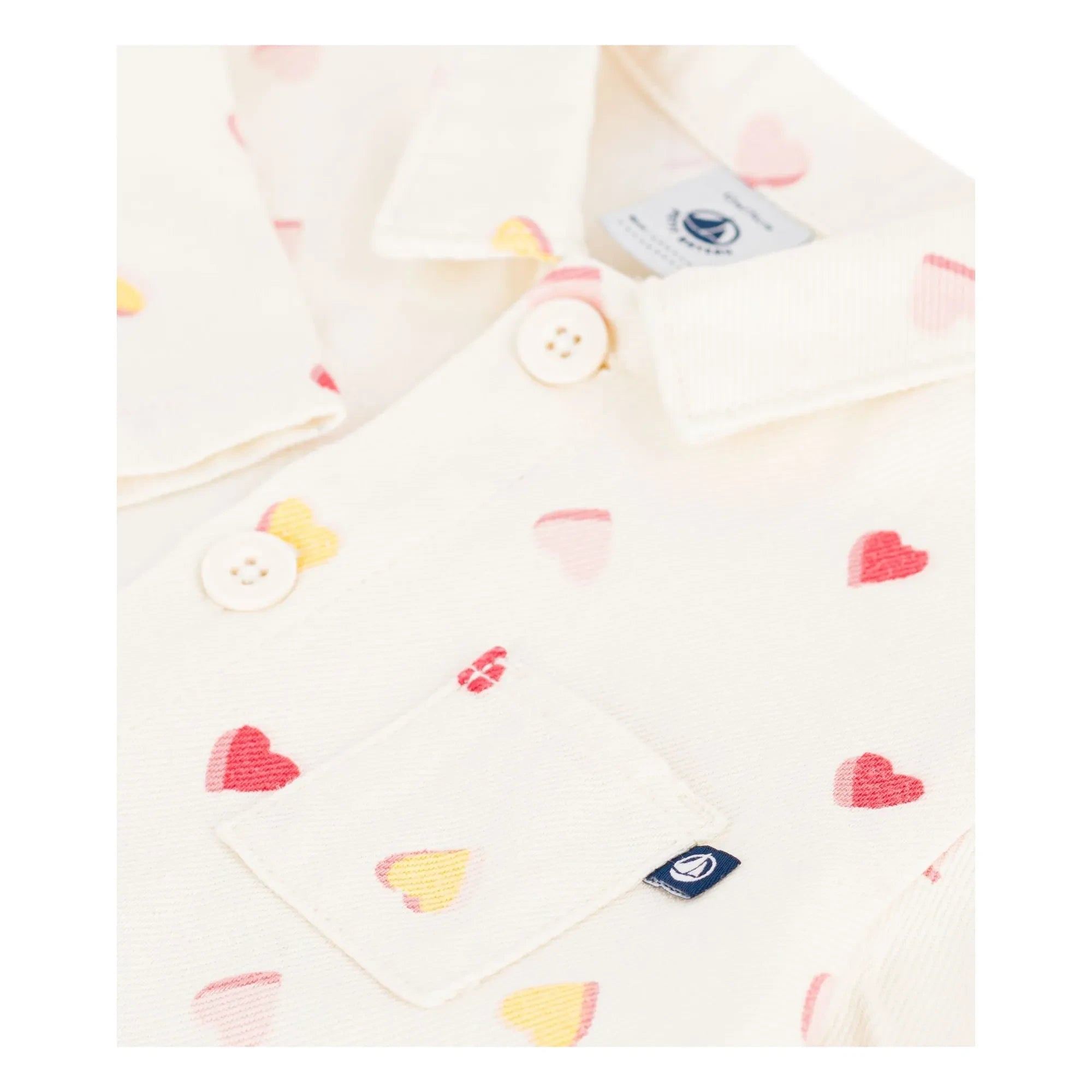Petit Bateau - Combination Hearts | Ekru