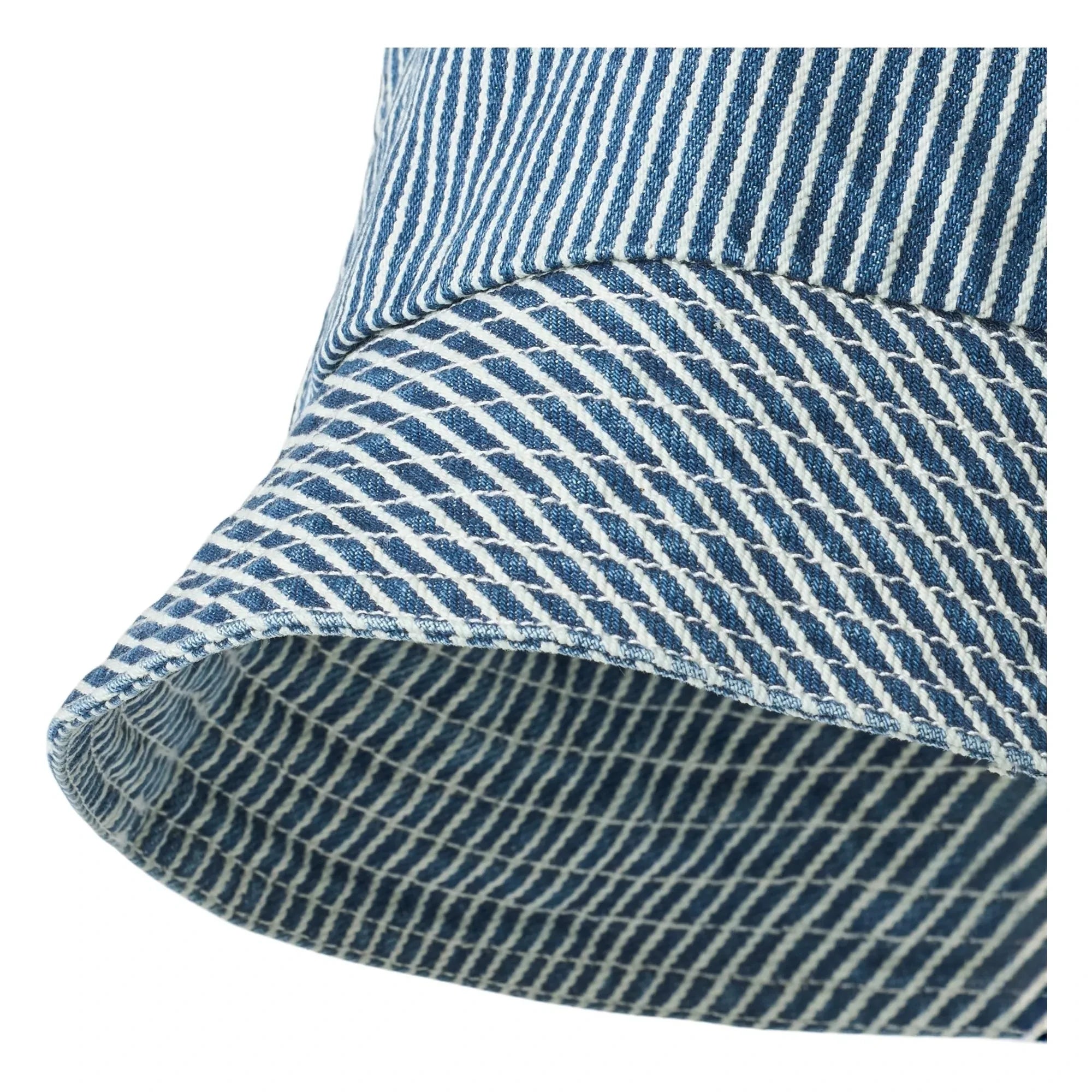 Trigo - Algodón Orgánico Rayado Bob Charlie | Azul