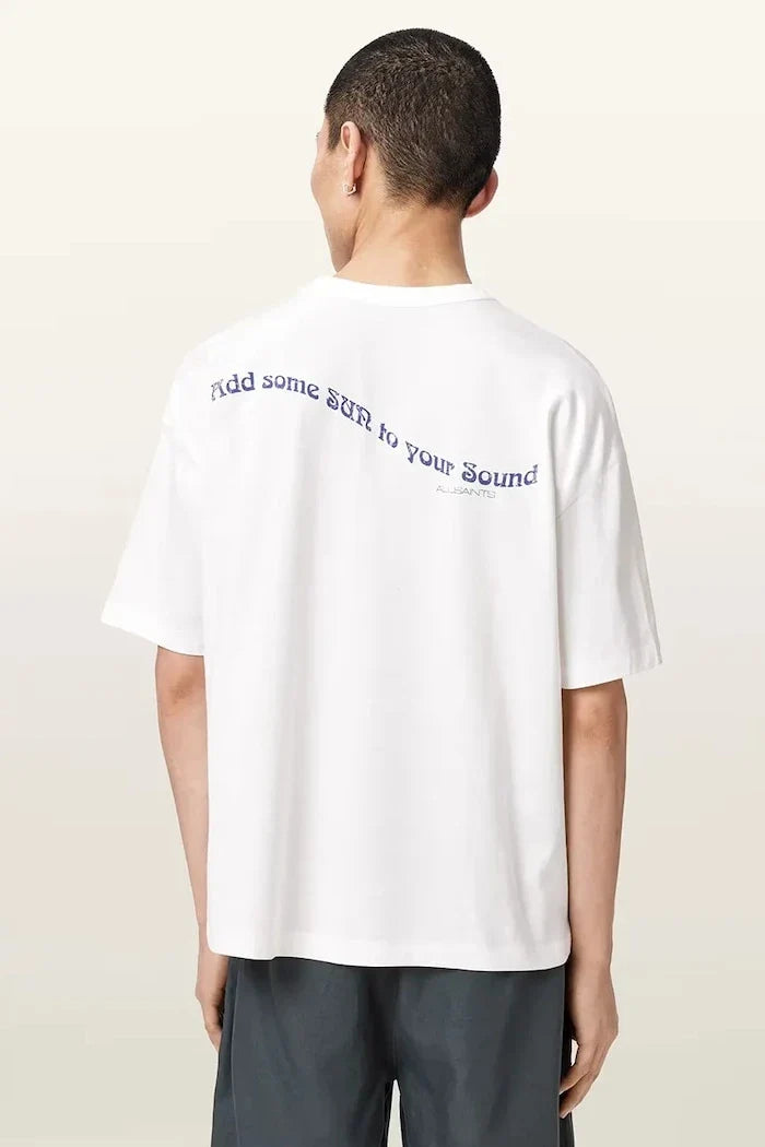 AllSaints Camiseta de Algodón para Hombre SPUN