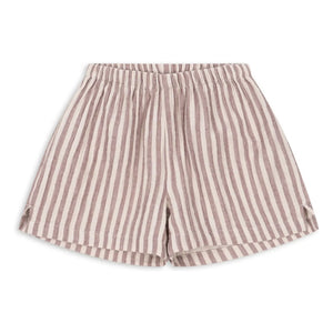 Konges Sløjd - Shorts de algodón orgánico a rayas Ely | Rojo