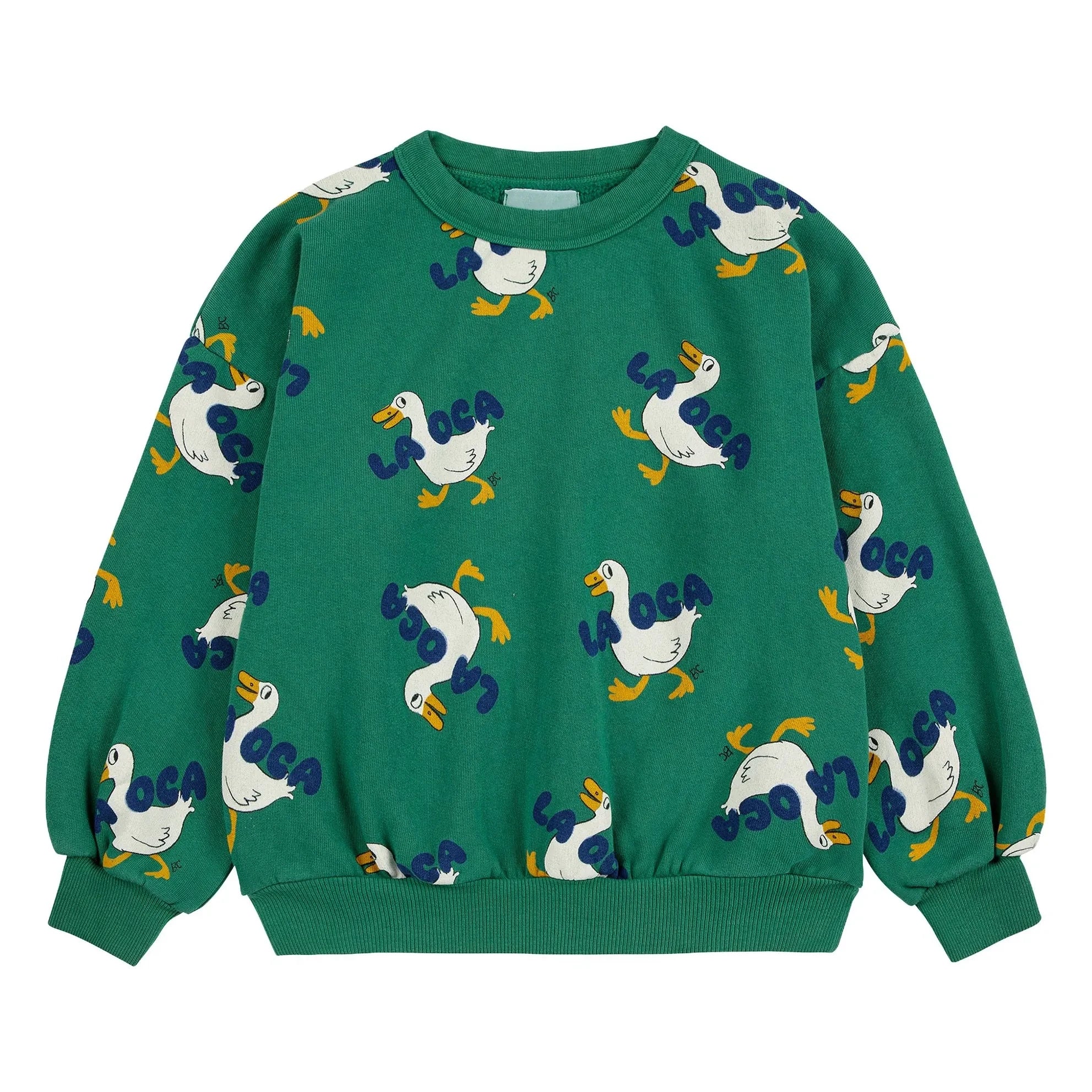 Bobo Choses - Sudadera Ducks La OCA Algodón Orgánico | Verde