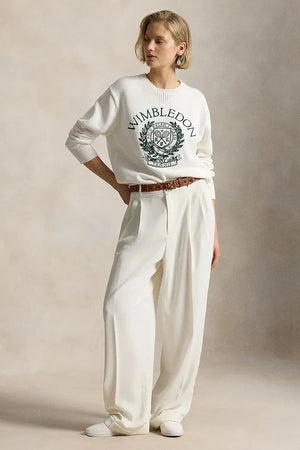 Sudadera de algodón Wimbledon para mujer de Polo Ralph Lauren