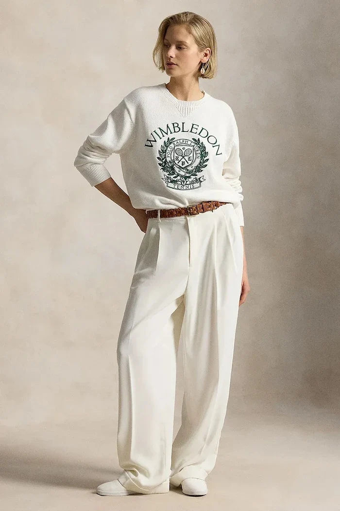 Sudadera de algodón Wimbledon para mujer de Polo Ralph Lauren