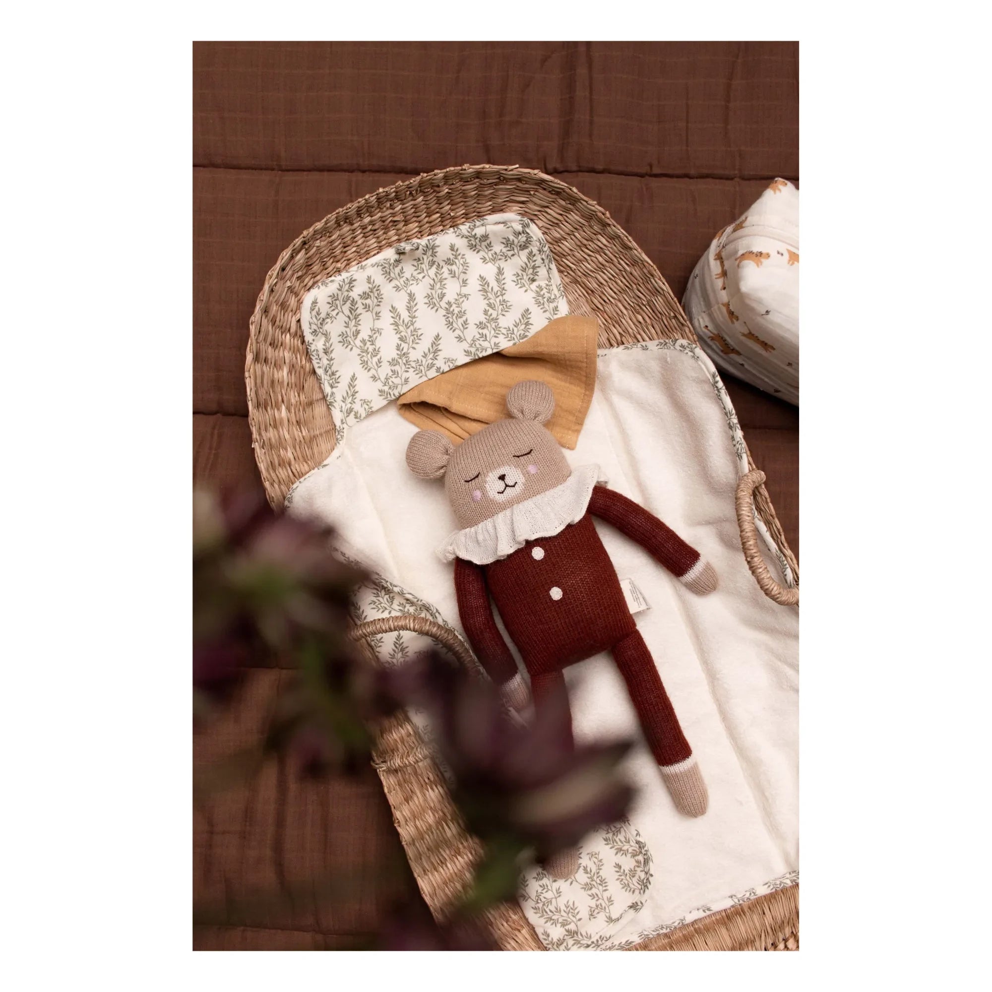 Main Sauvage - Oso de peluche grande con pijama | Terracota