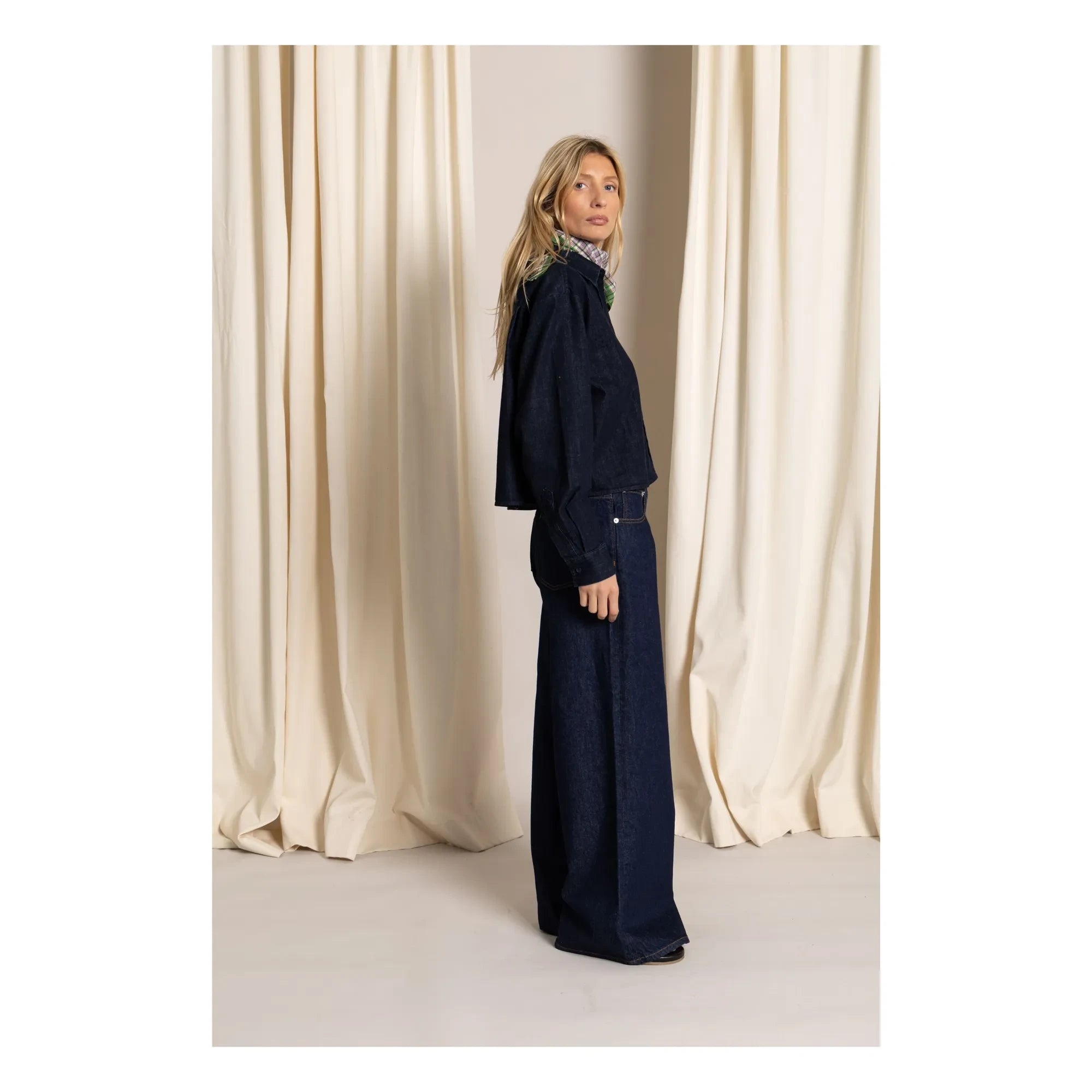 Smallable Mujer - Camisa corta Chili | Denim bruto