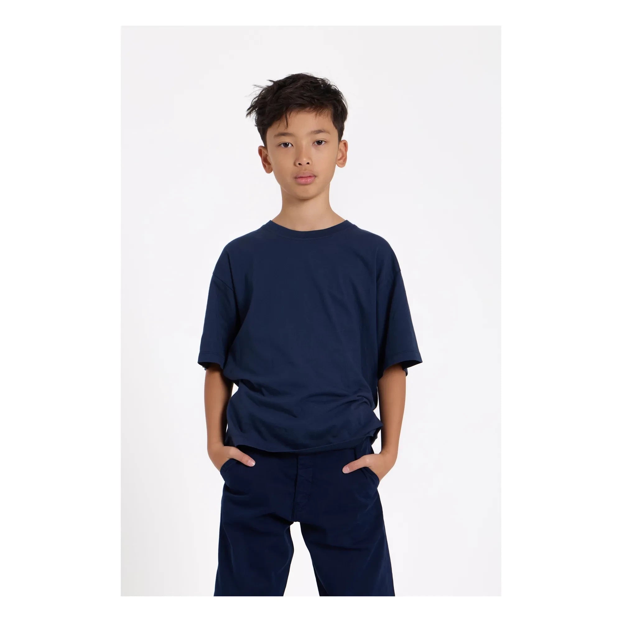 Smallable Kid - Camiseta de algodón orgánico Nils | Azul lavado