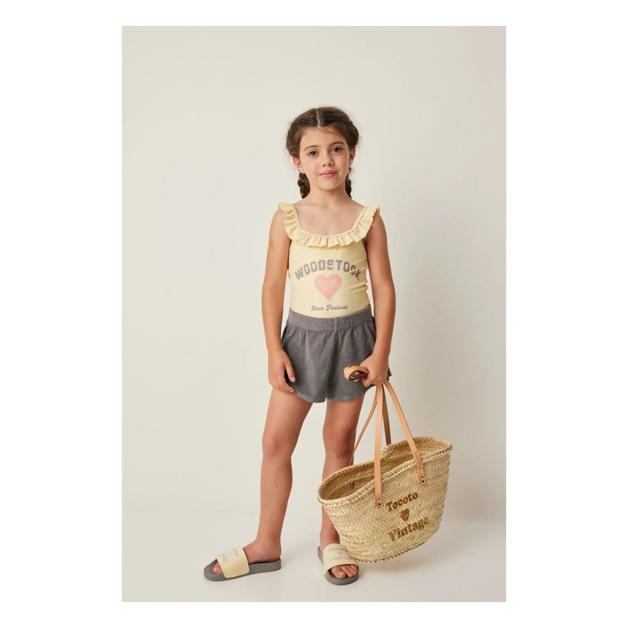 Tocoto Vintage - Sandalias de playa coloridas | Amarillo