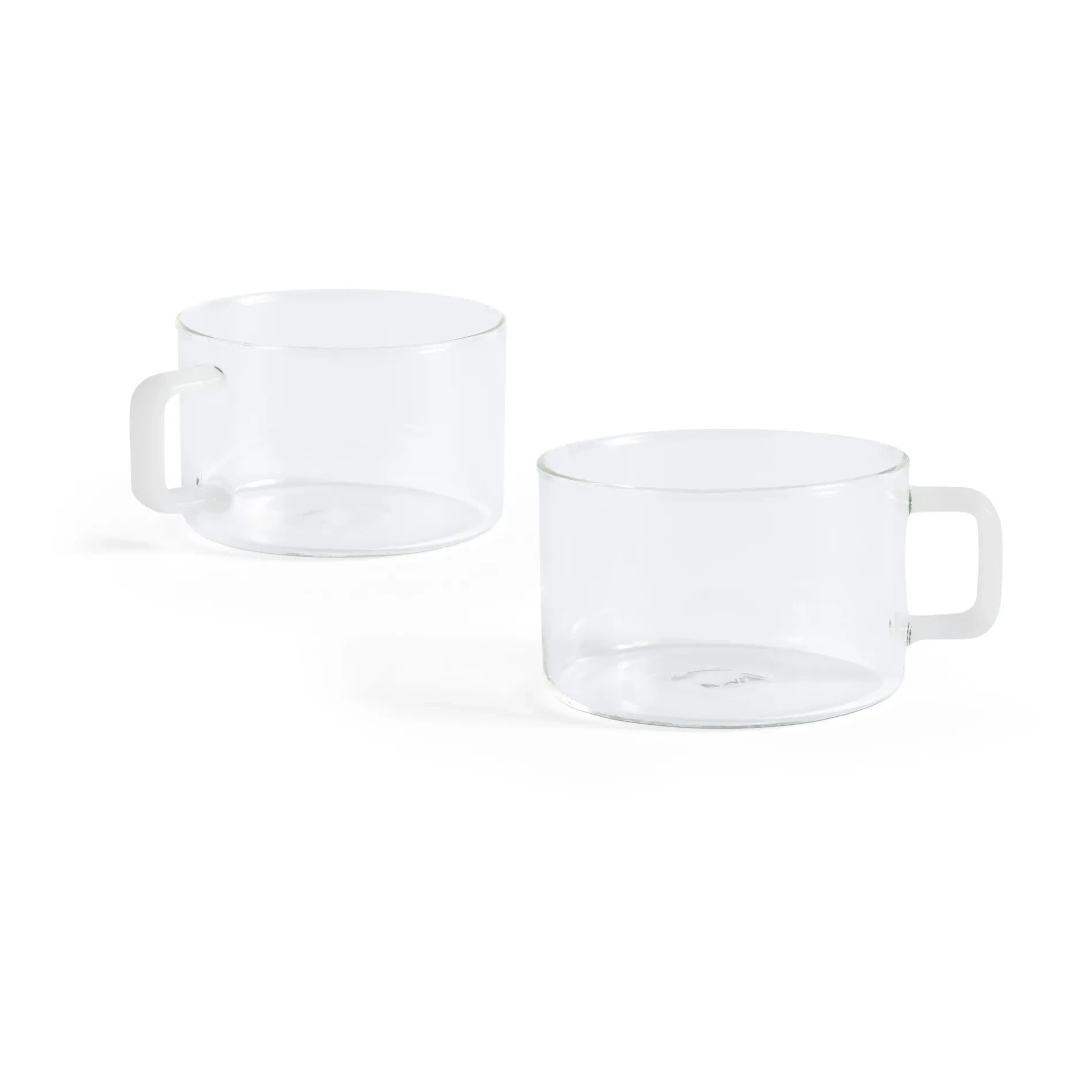 Heno - Vasos de cristal para té de infusión - Juego de 2 | Blanco