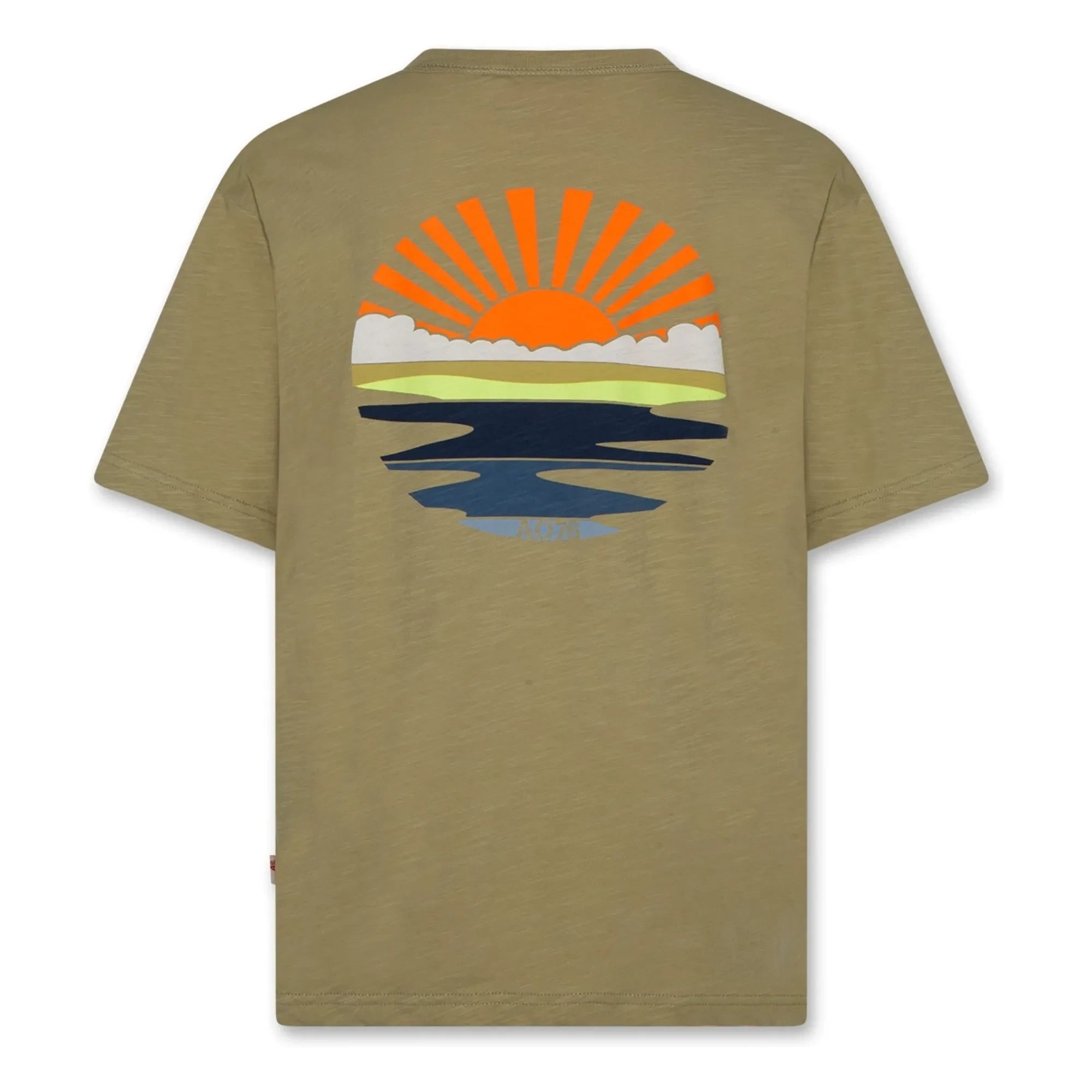 AO76 - Camiseta Silas Sunset Algodón reciclado | Caqui