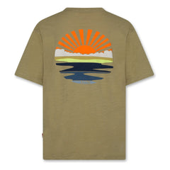 AO76 - Camiseta Silas Sunset Algodón reciclado | Caqui