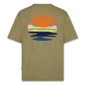 AO76 - Camiseta Silas Sunset Algodón reciclado | Caqui