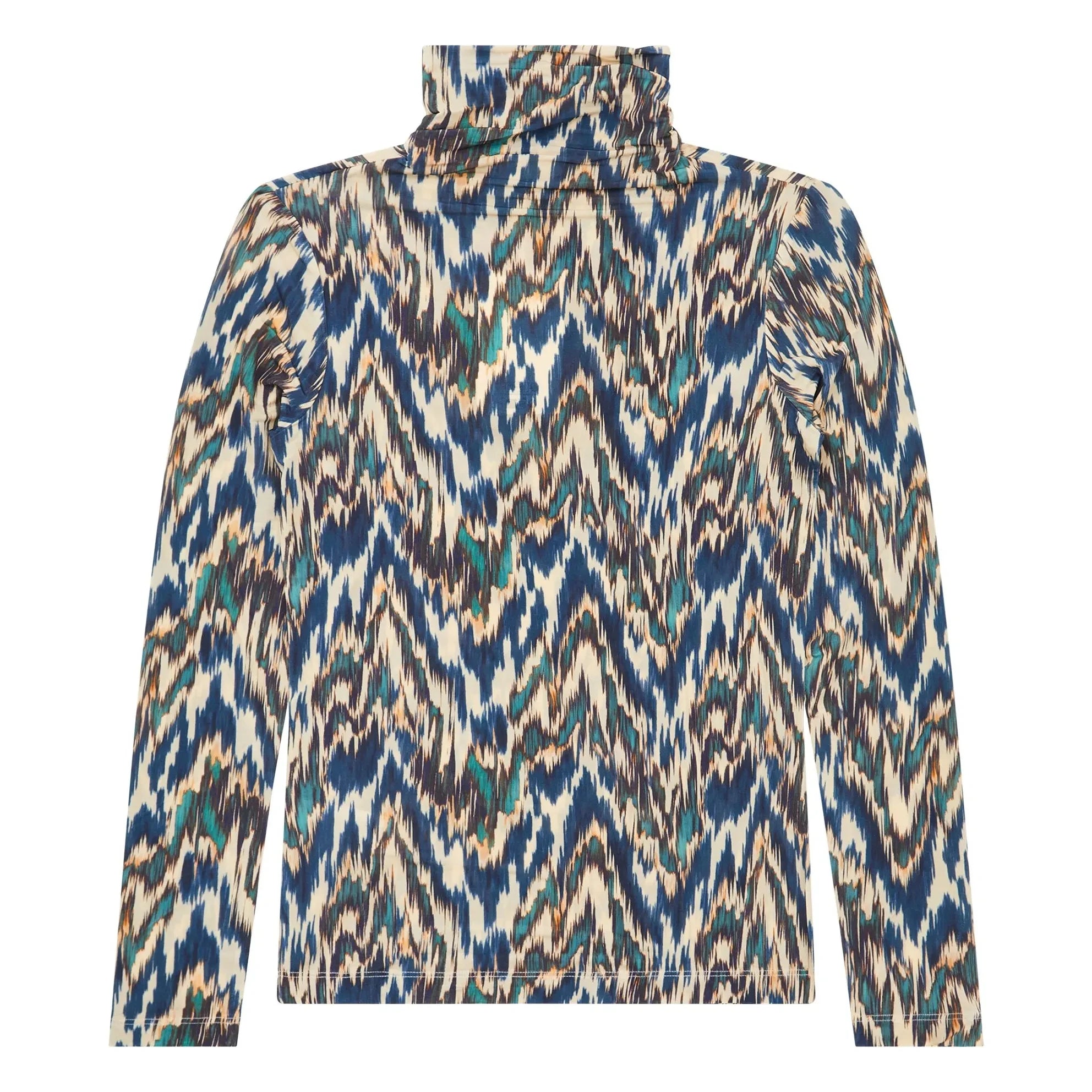 Ulla Johnson - Aurelia boğazlı T-shirt | Mavi
