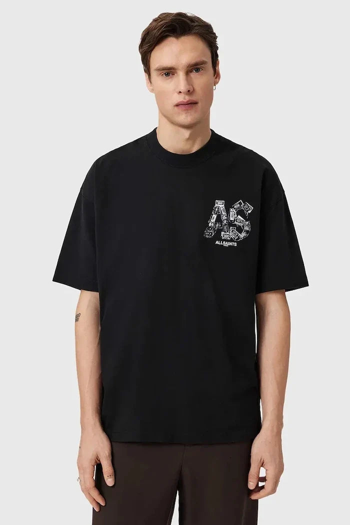 Camiseta de algodón AllSaints MIXTAPE