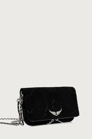 Bolso bandolera de ante para mujer
