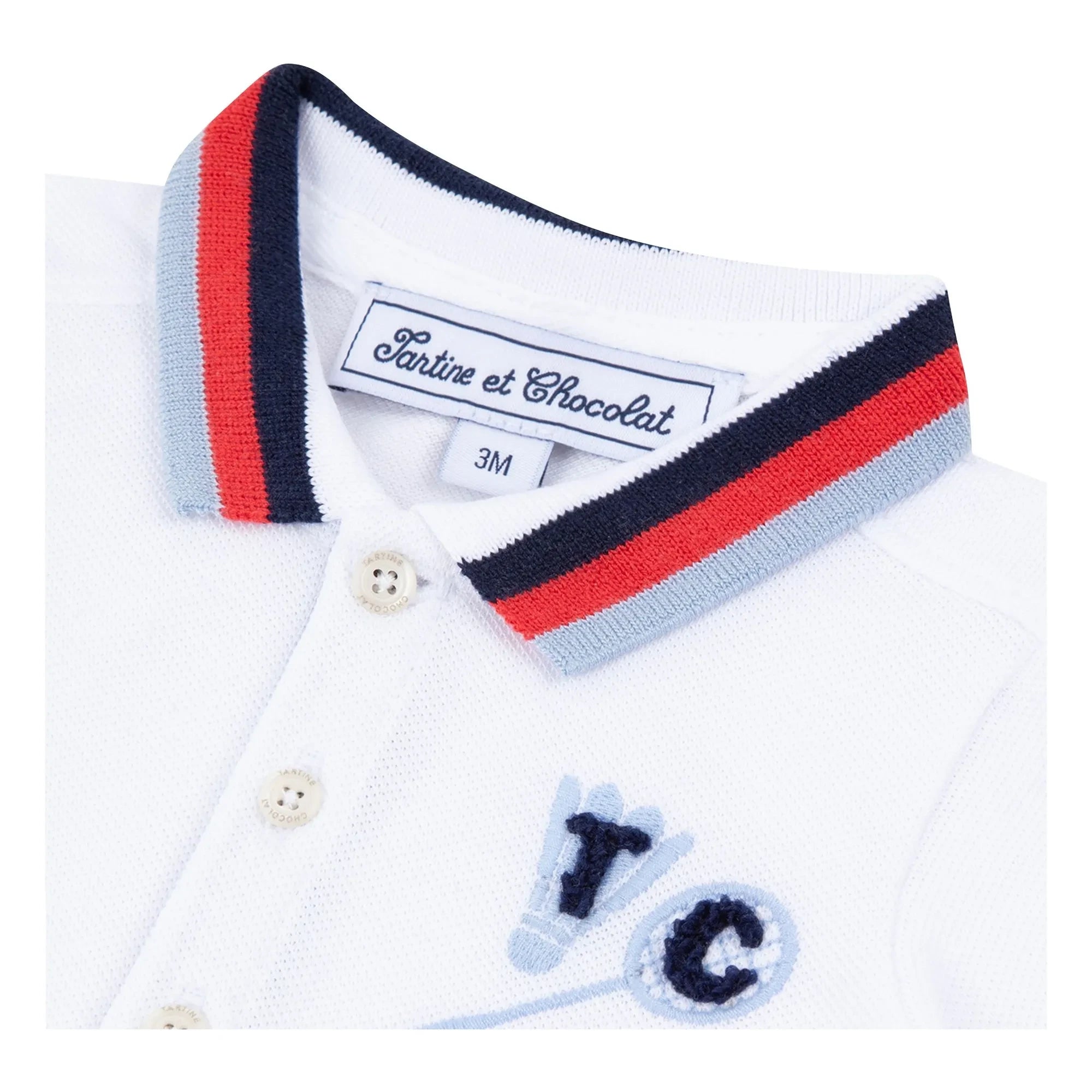 Tartine et Chocolat - Polo de Bádminton 77 | Blanco