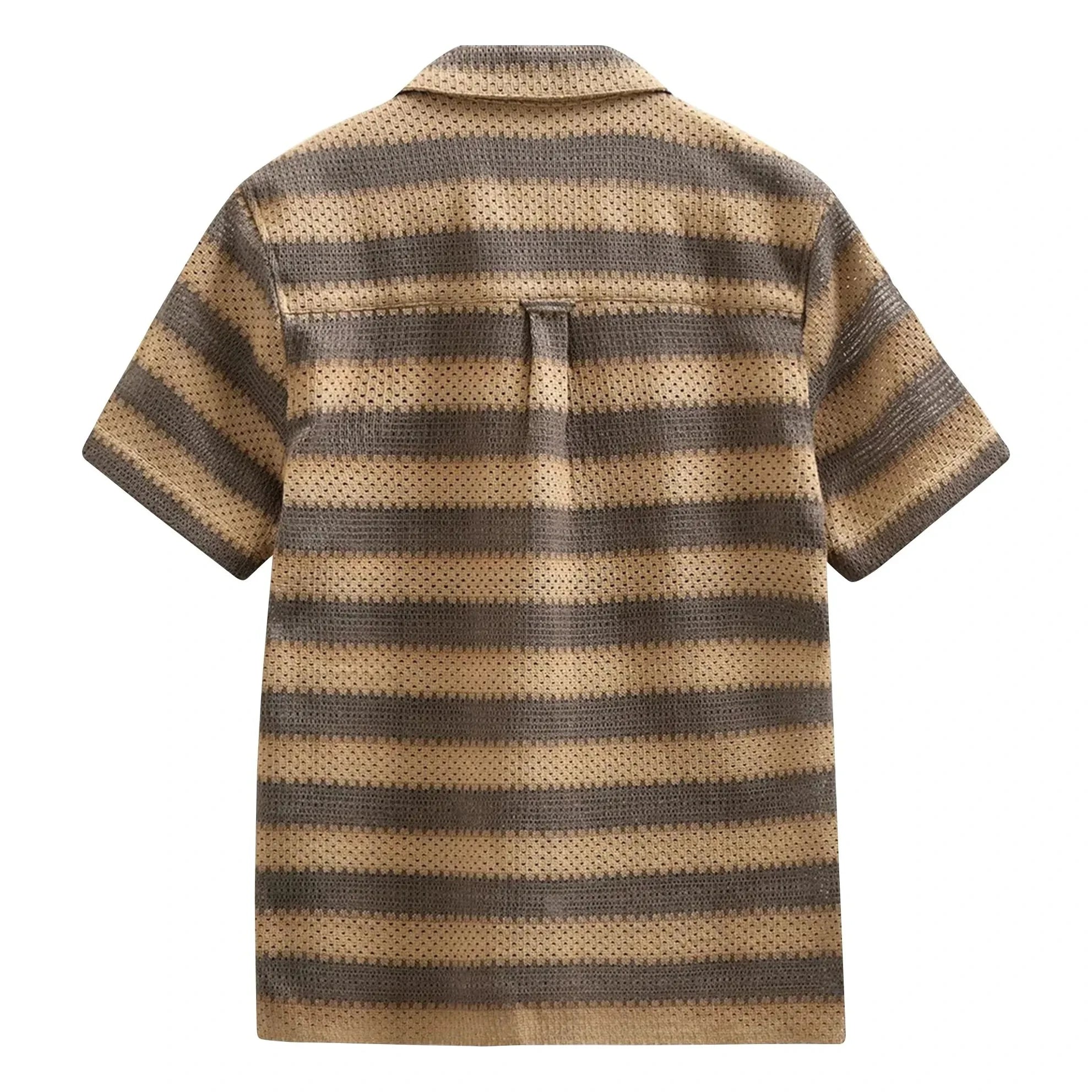 Anerkjendt - Camisa a rayas Akleander | Marrón claro