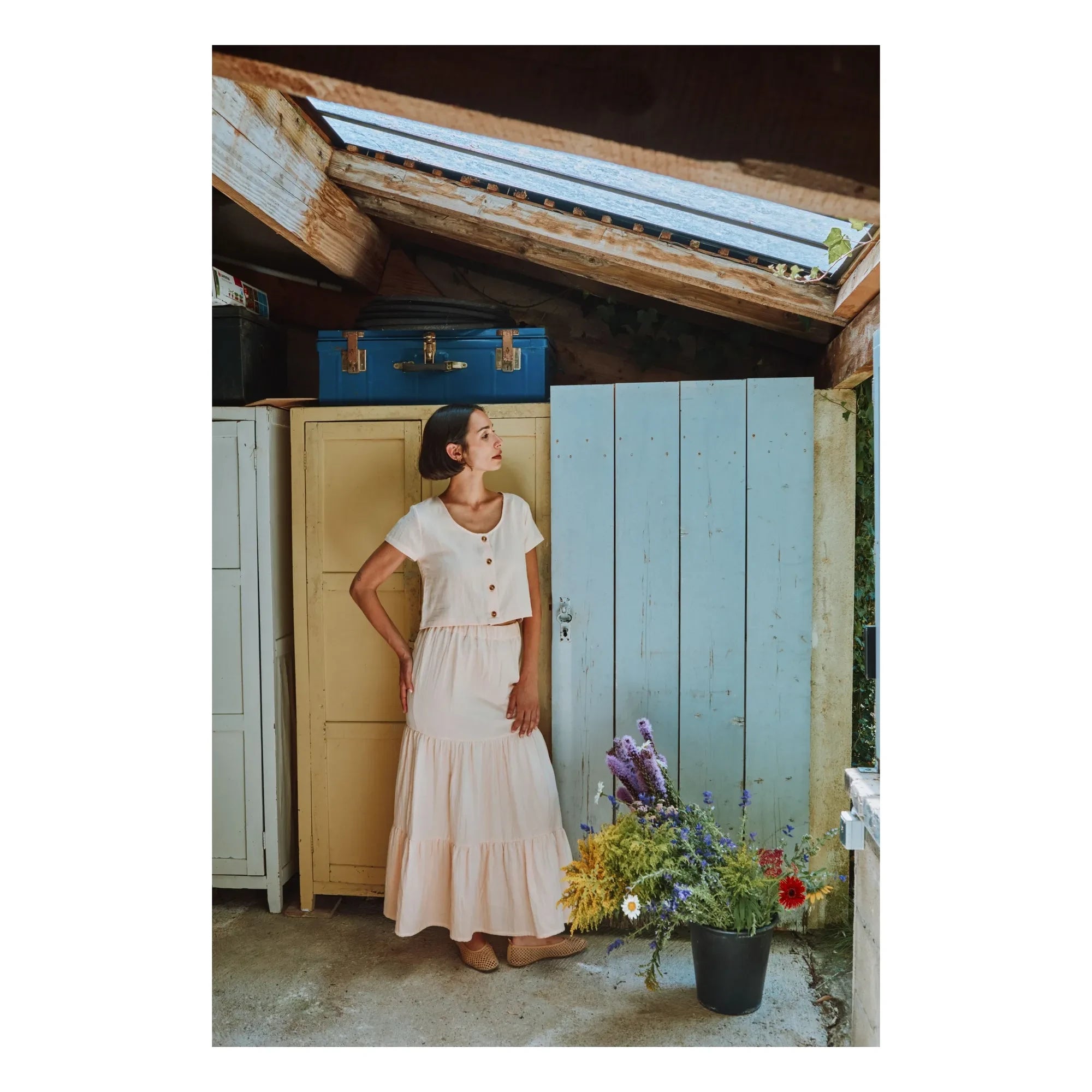 Poudre Organic - Falda Tonka | Rosa pálido