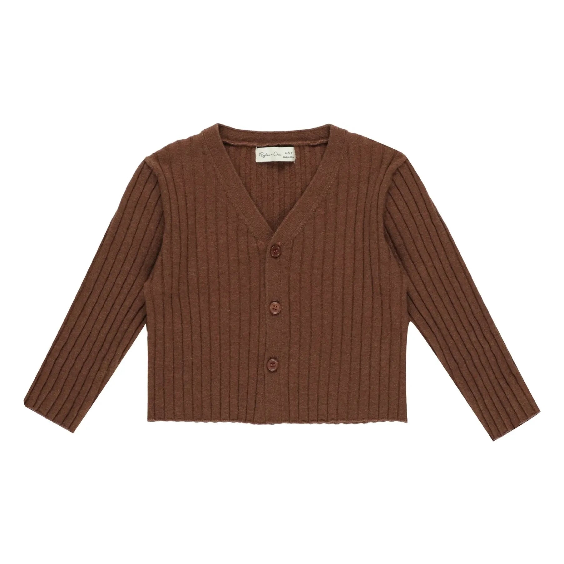 Rylee + Cru - Camiseta de tirantes Mini File acanalada | Marrón