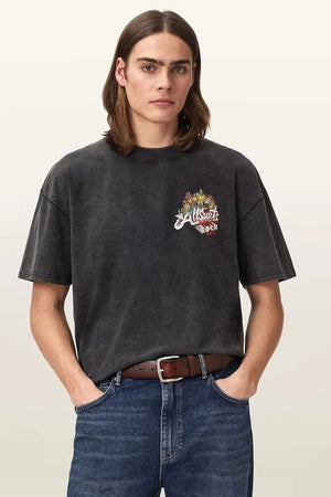 AllSaints Camiseta Oversize de Algodón para Hombre ROQUE