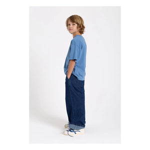 Smallable Kid - Camiseta de Algodón Orgánico Nils | Azul
