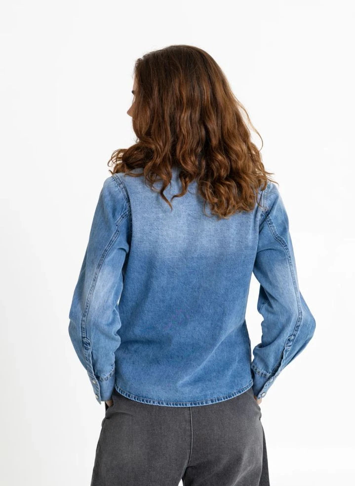 Smallable Woman - Camisa de Denim Tenara | Denim Crudo