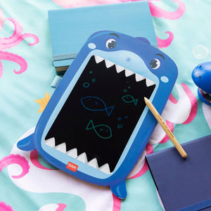 Legami - Pizarra LCD portátil con forma de tiburón en cartón - Pizarra mágica