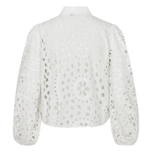 Lollys Laundry - Camisa de algodón Remy | Blanco