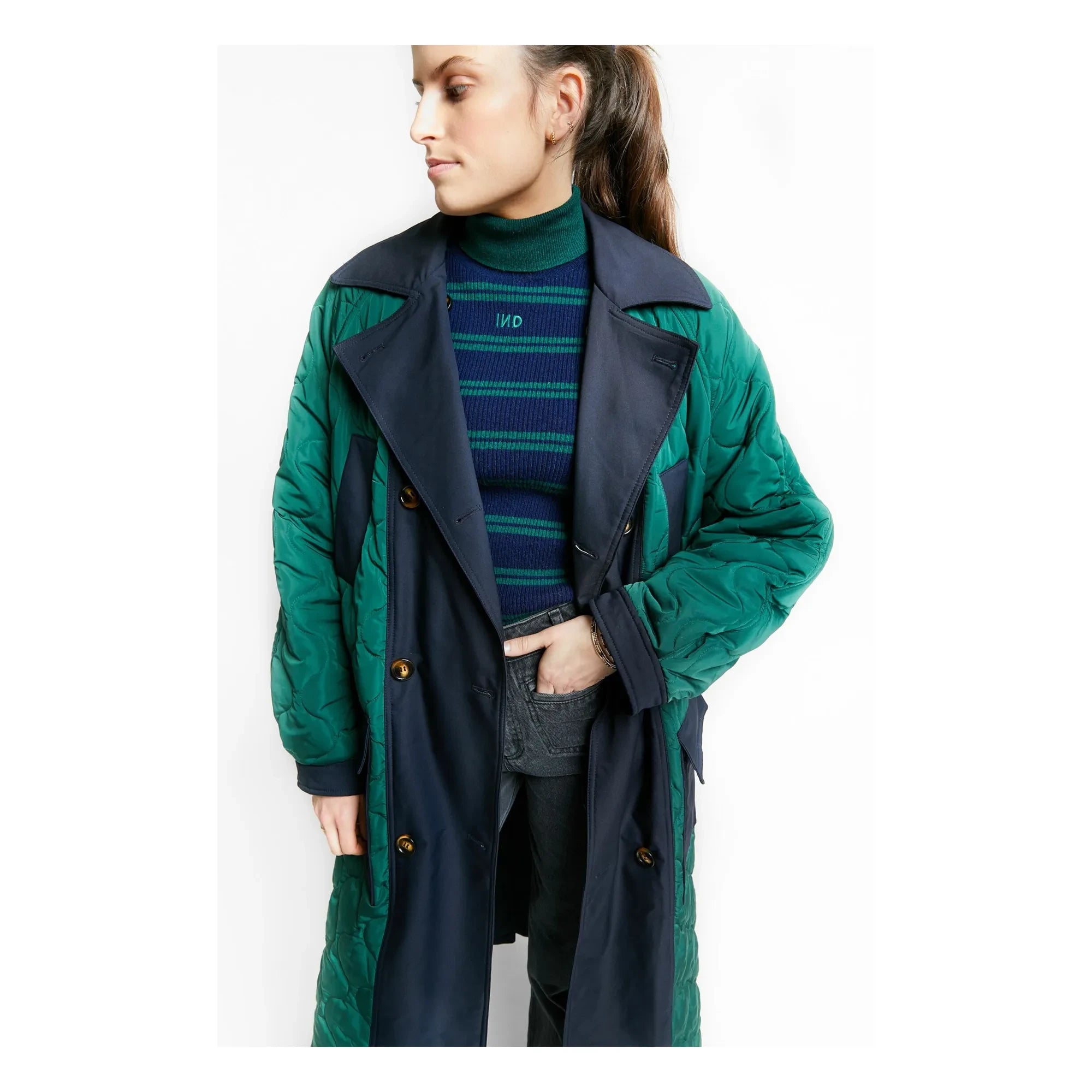 Indee - Jersey de punto Twist | Azul marino