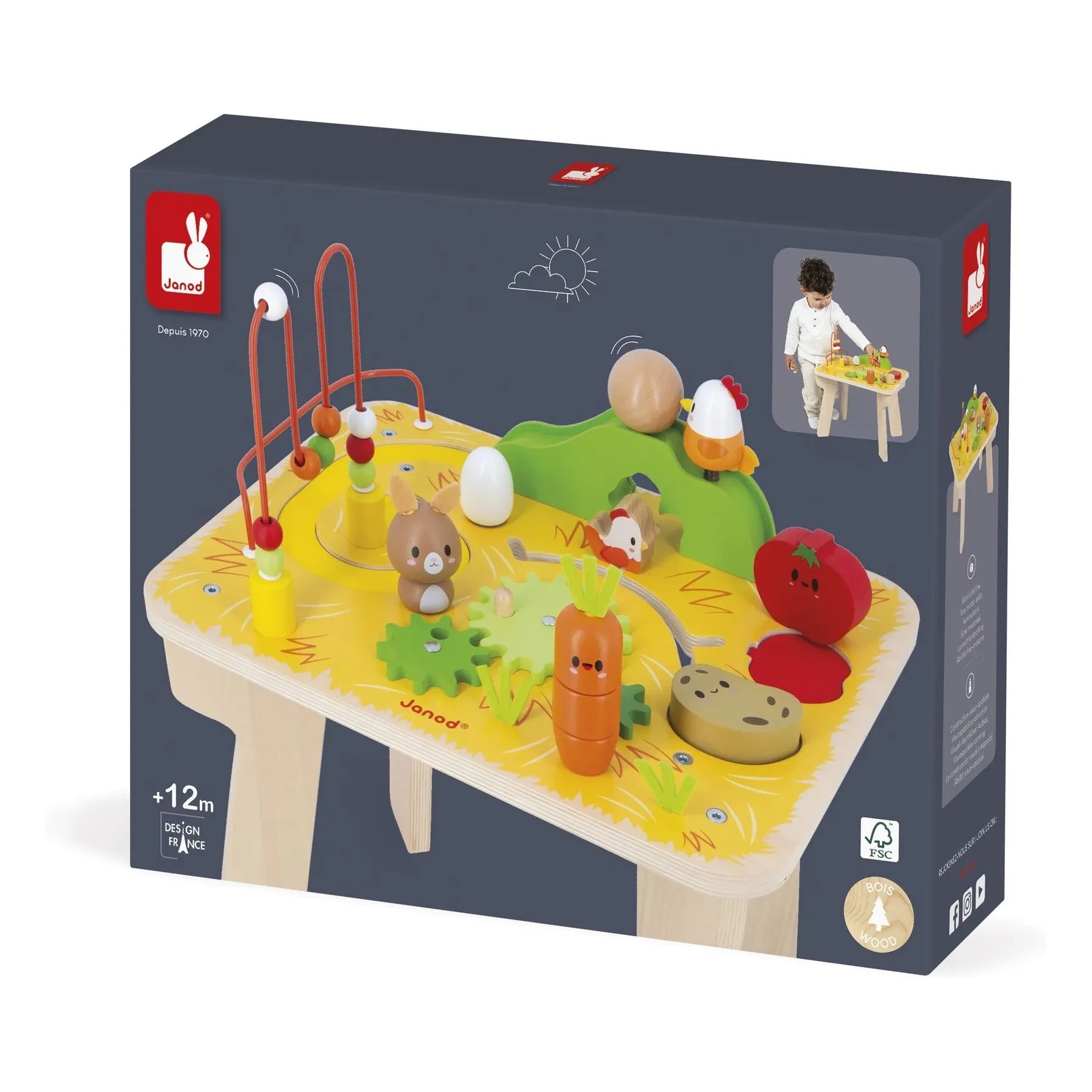 Janod - Mesa de actividades Granja