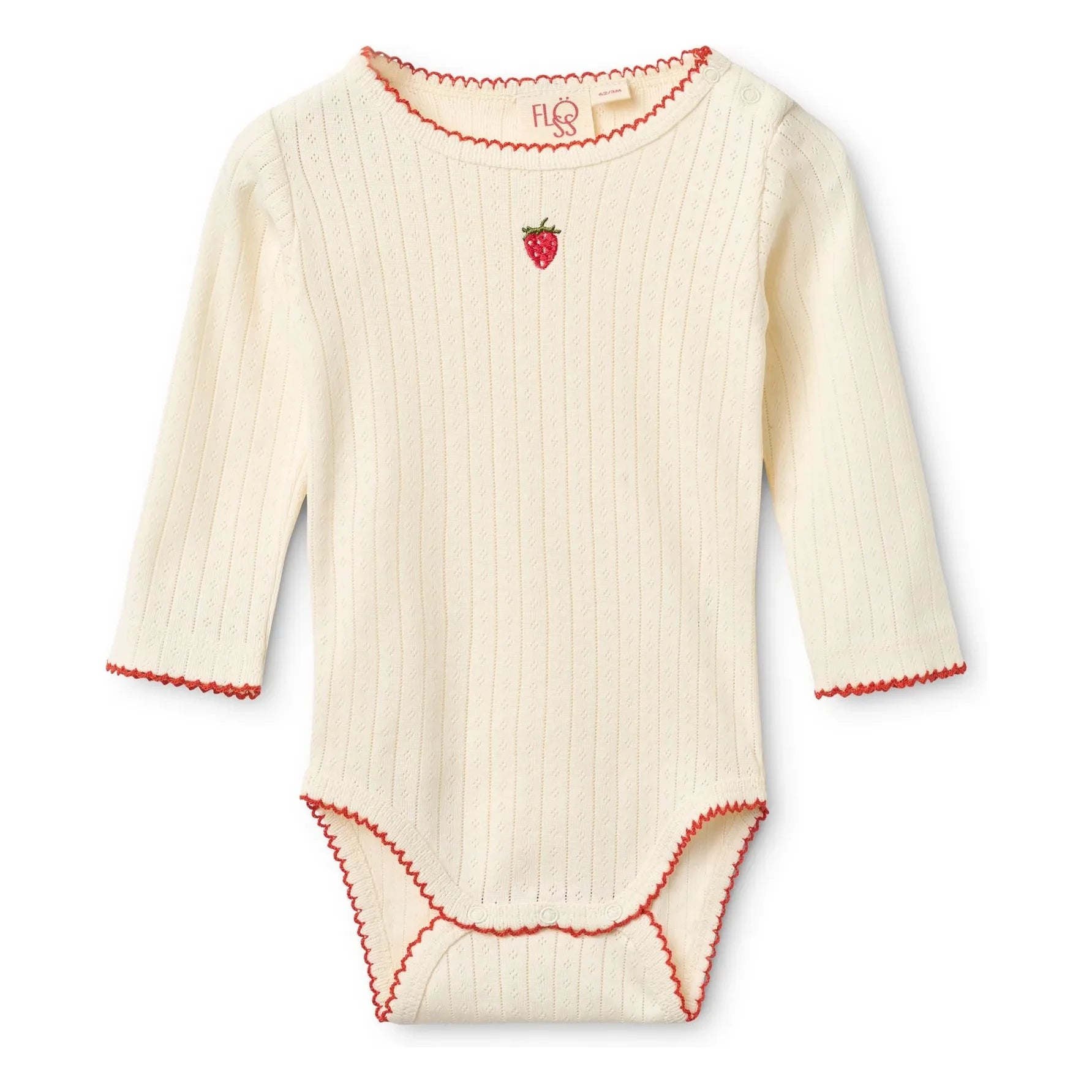 Flöss - Body Pointelle Flora Fresa | Crema