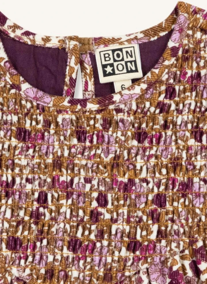 Bonton - Perle Fleurie Vestido fruncido | Karamel