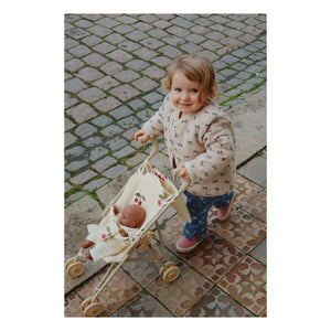 Konges Sløjd - Cochecito de muñecas para bebés y muñecas - Cereza | Beige
