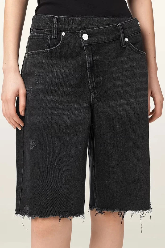 AllSaints AKI, shorts vaqueros para mujer