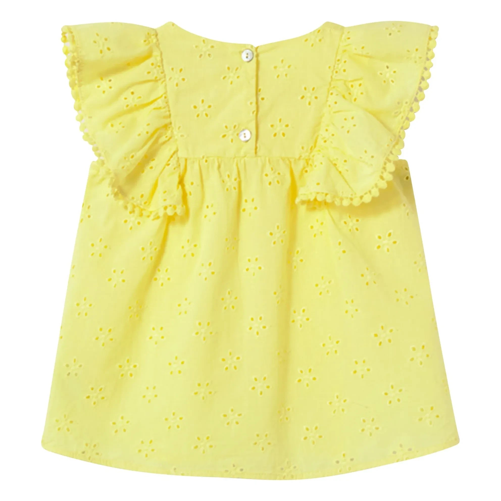Cozmo - Vestido bordado Sohpia | Amarillo