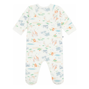 Petit Bateau - Pijama con cremallera Savane | Blanco