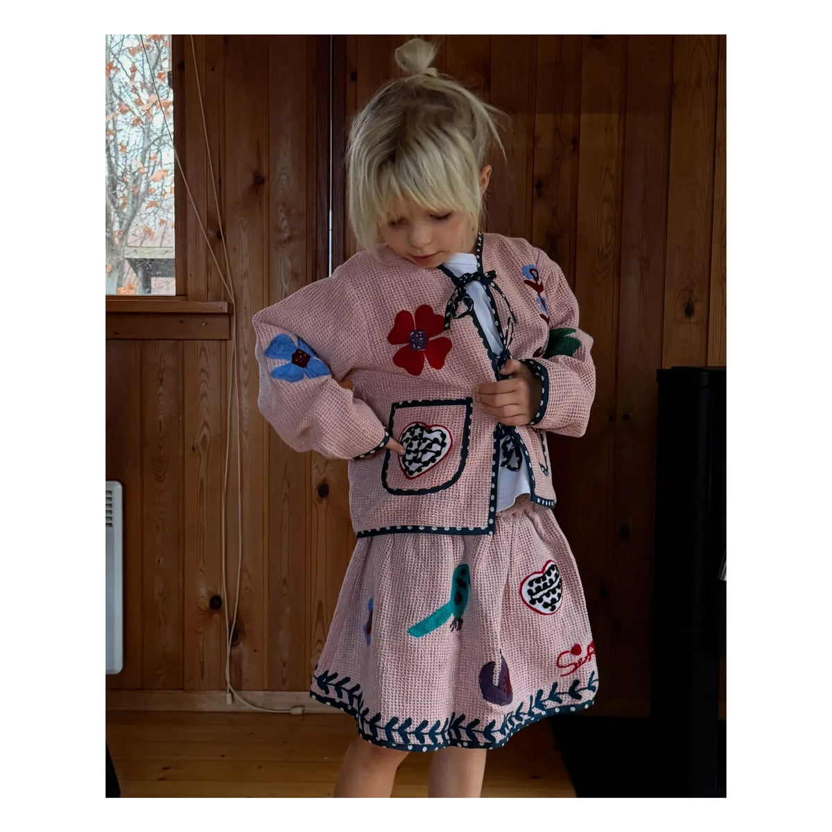 SISSEL EDELBO - Chaqueta de algodón orgánico Clio - Colección infantil | Rosa