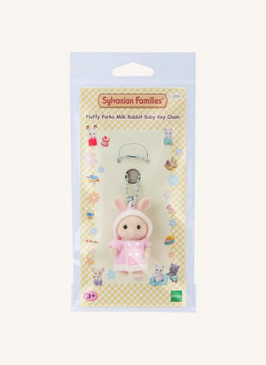 Sylvanian Families - Llavero de Conejo Crema y Rosa