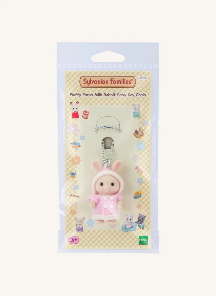 Sylvanian Families - Llavero de Conejo Crema y Rosa